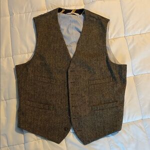Merona Charcoal Herringbone Vest